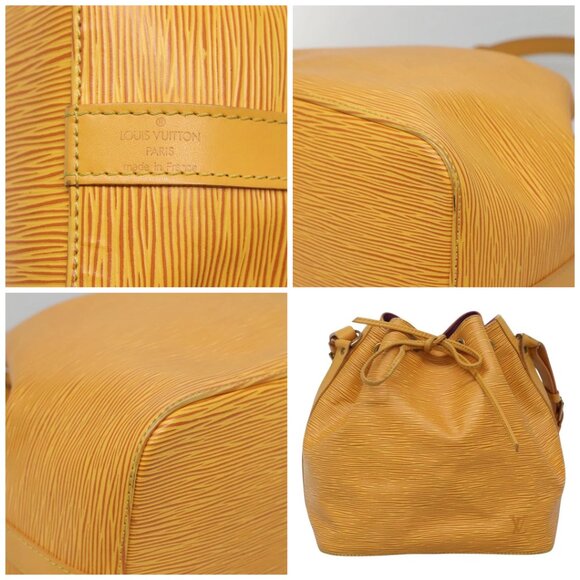 LOUIS VUITTON Epi Petit Noe Shoulder Bag Yellow - Picture 12 of 14